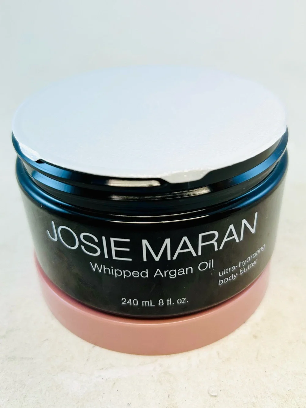 Josie Maran Whipped Argan Oil Body Butter Peppermint Bark NEW SEALED- 8 Oz Rare!